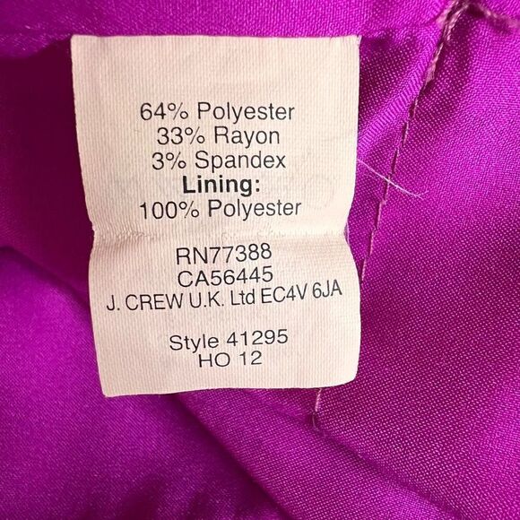 Broadway and Broome Purple Lined Back Zip Sleeveless Shift Dress Size Small - Picture 5 of 7
